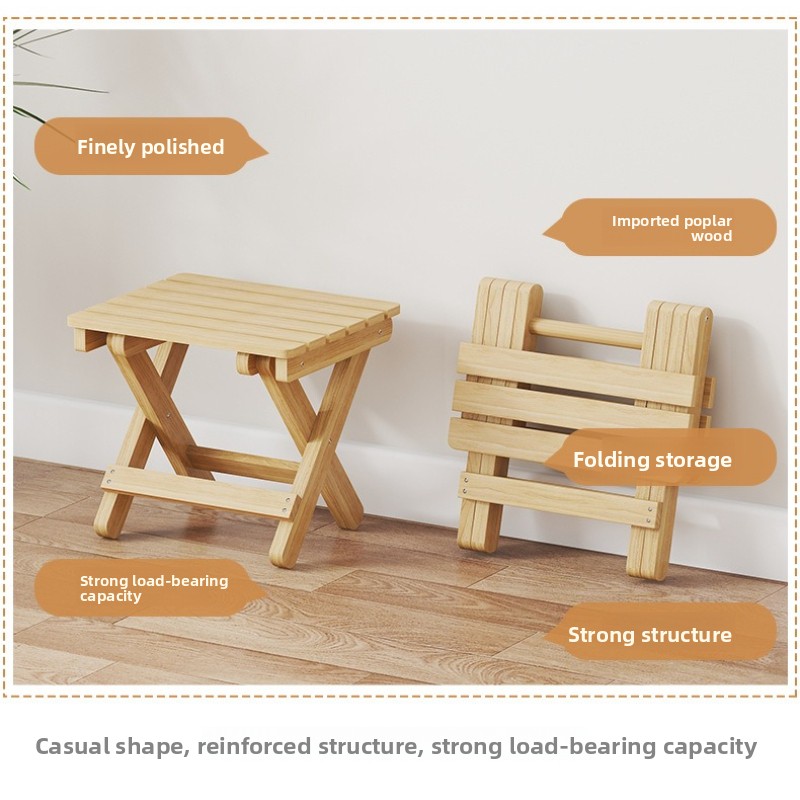 Outdoor Furniture In Sale - Fabrieksdirecte verkoop Duurzame opvouwbare kruk huishoudelijk
