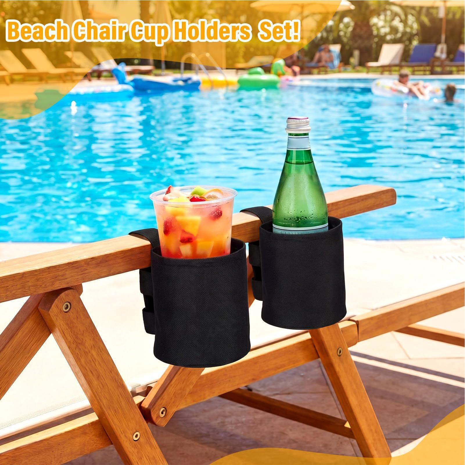 Outdoor Furniture Lounge Chair - Universele Waterfleshouder Draagbare Bekerhouder voor Reizen,