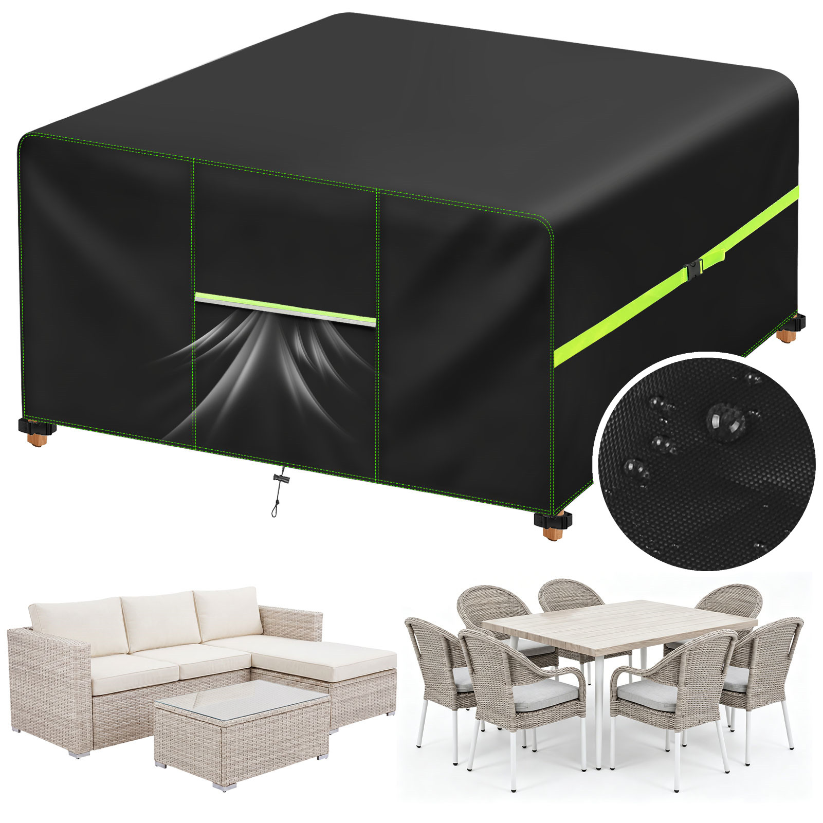 Outdoor Furniture Manufacturer - Tuinmeubelhoes met ventilatieopening Waterdichte patio rotan