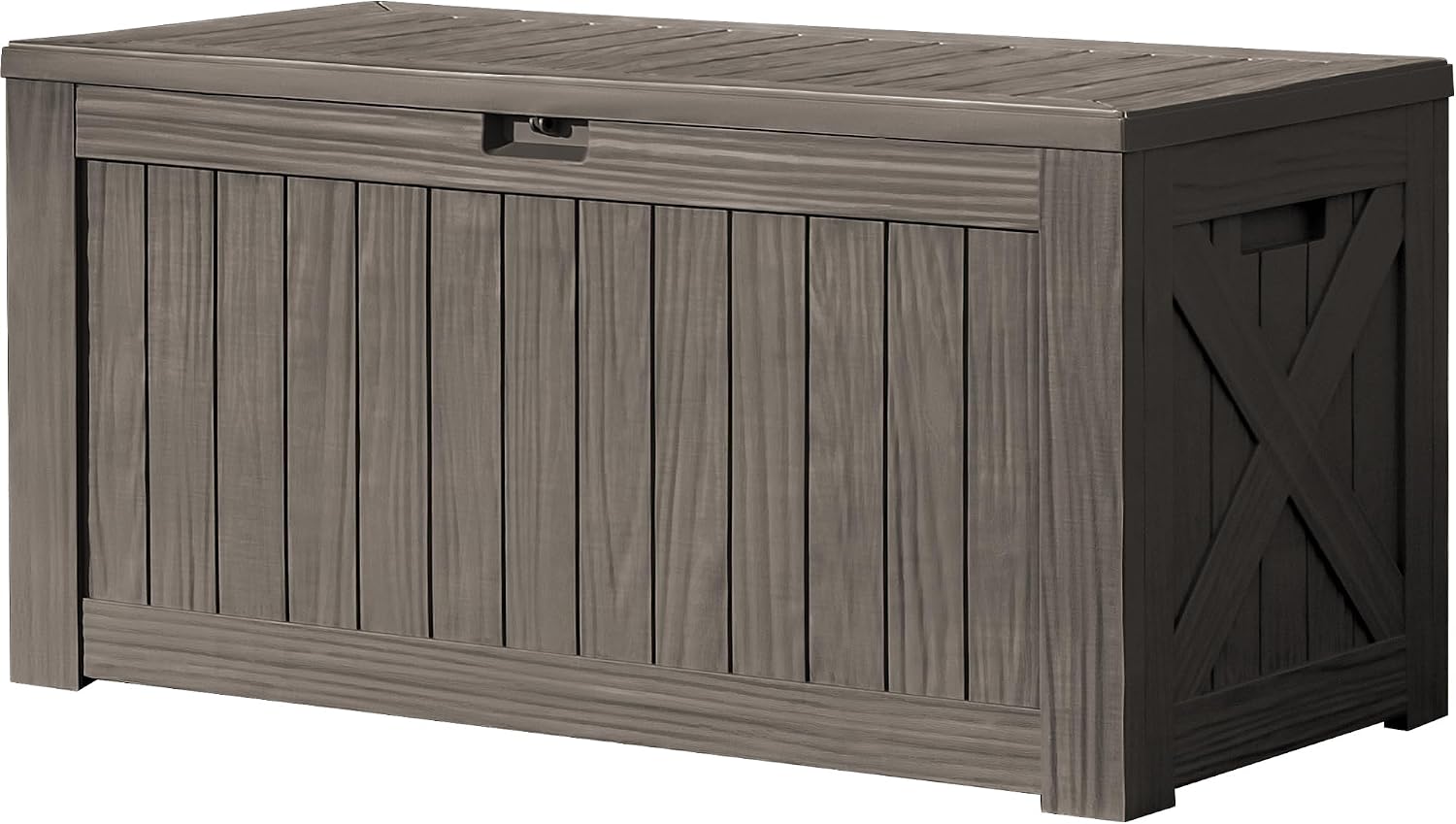 Outdoor Furniture Wood - 120 Gallon Grote Deckbox Buitenopslagkast Waterdichte