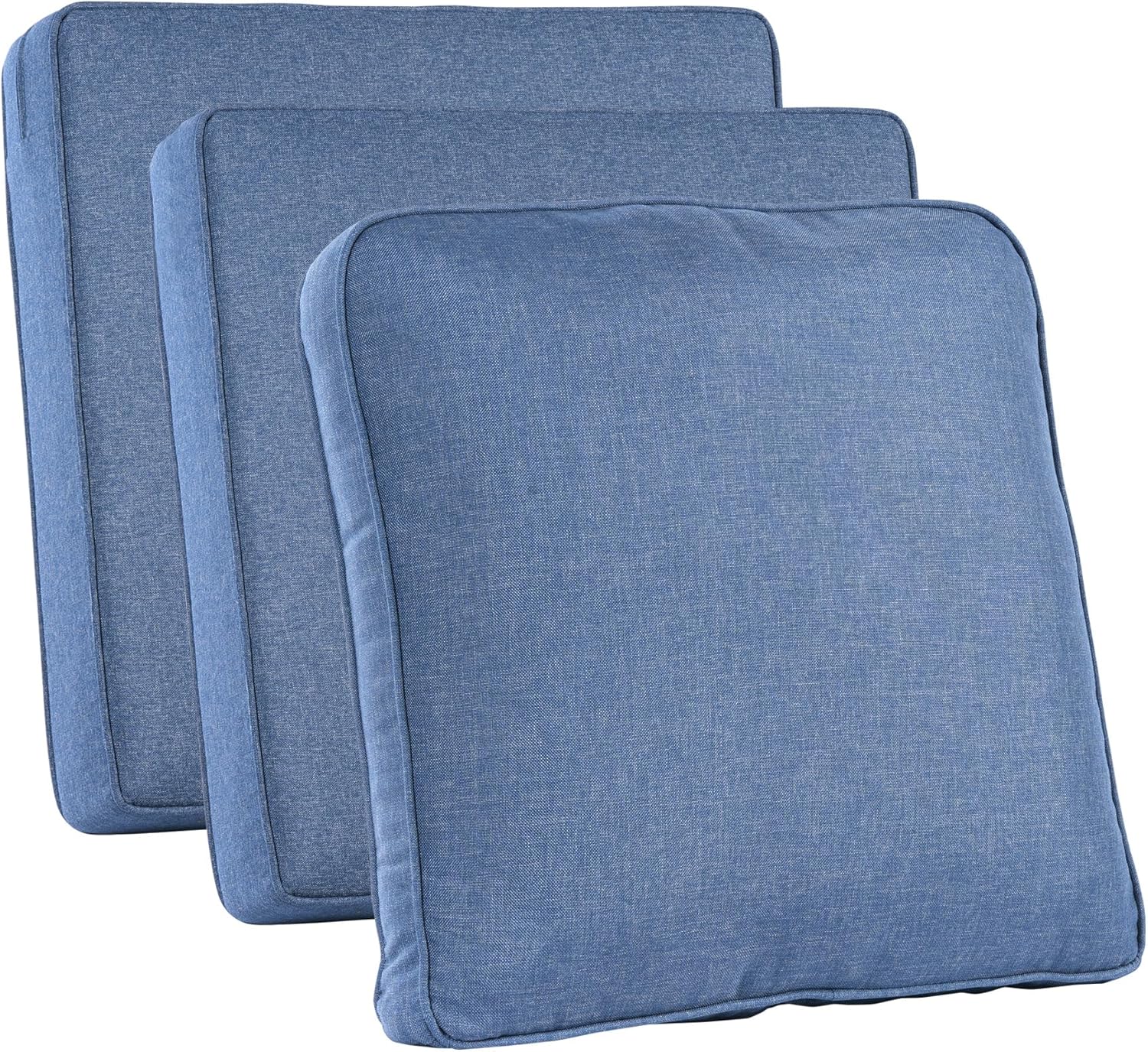 Outdoor Furniture For Patio - Kussenhoezen voor buitenmeubilair, denimblauw, waterdicht met