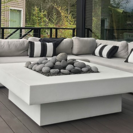 Outdoor Furniture With Fire Pit - Buitenmeubelset met vuurtafel, op maat gemaakte
