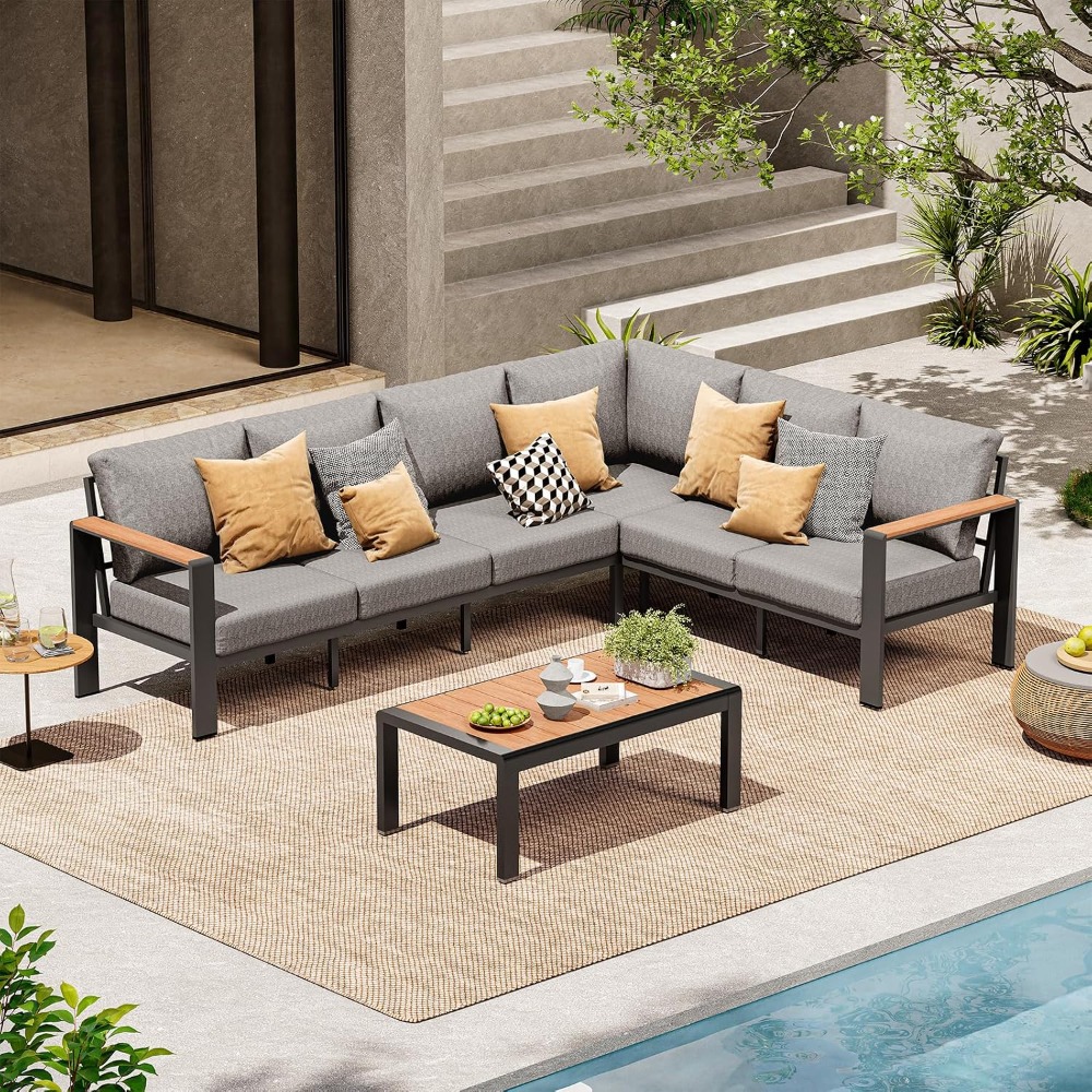 Outdoor Furniture In Sale - USA Stock Aluminium Tuinmeubelset voor Buiten,