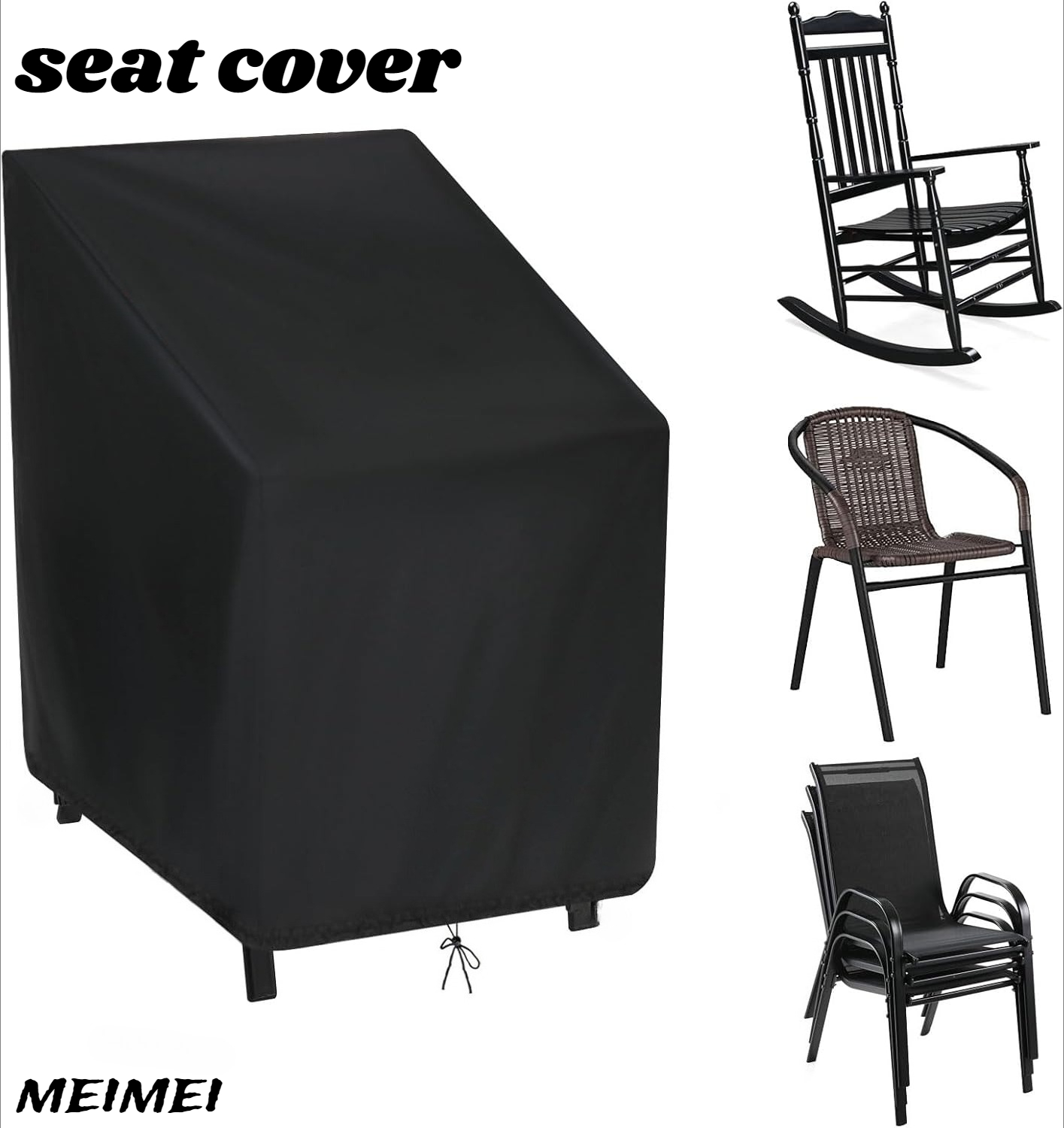 Outdoor Furniture Sofa - Gestapelde stoel stofkap opbergtas Outdoor tuinmeubelbeschermer