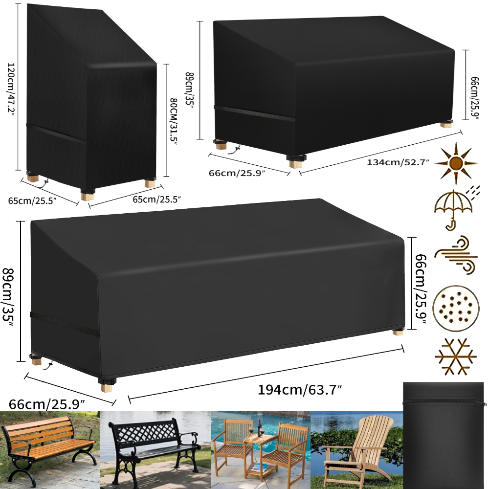 Outdoor Furniture Lounge Chair - Waterdichte tuinstoelstofhoezen voor tuinmeubelen, beschermen buitenbanken