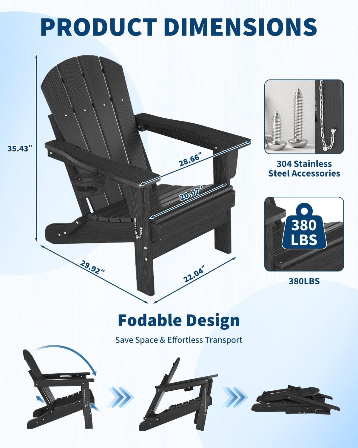 Opvouwbare Adirondack stoel va - Outdoor Furniture With Fire Pit recensie en prijs