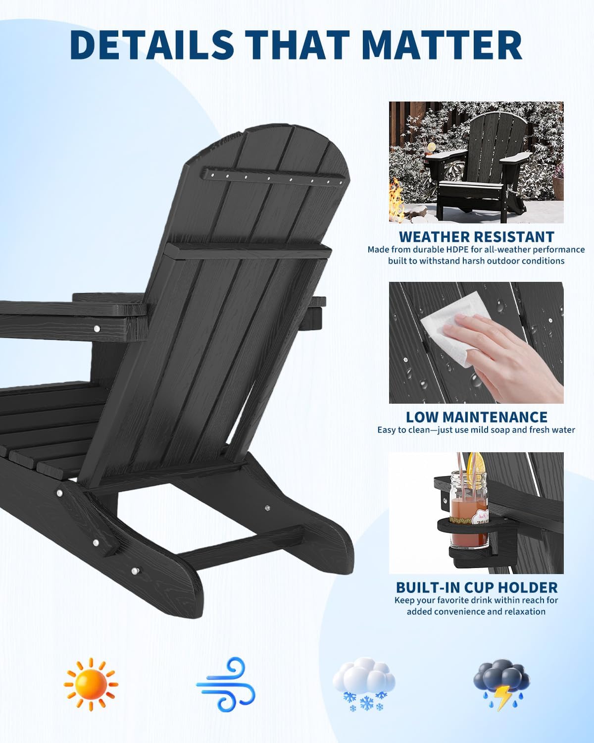 Opvouwbare Adirondack stoel va - Outdoor Furniture With Fire Pit recensie en prijs