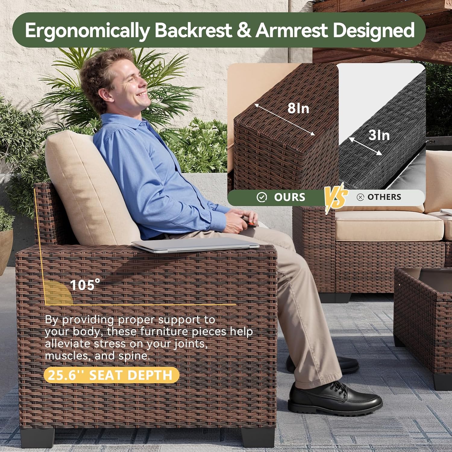 7-delige tuinmeubelset met bre - Outdoor Furniture With Fire Pit recensie en prijs