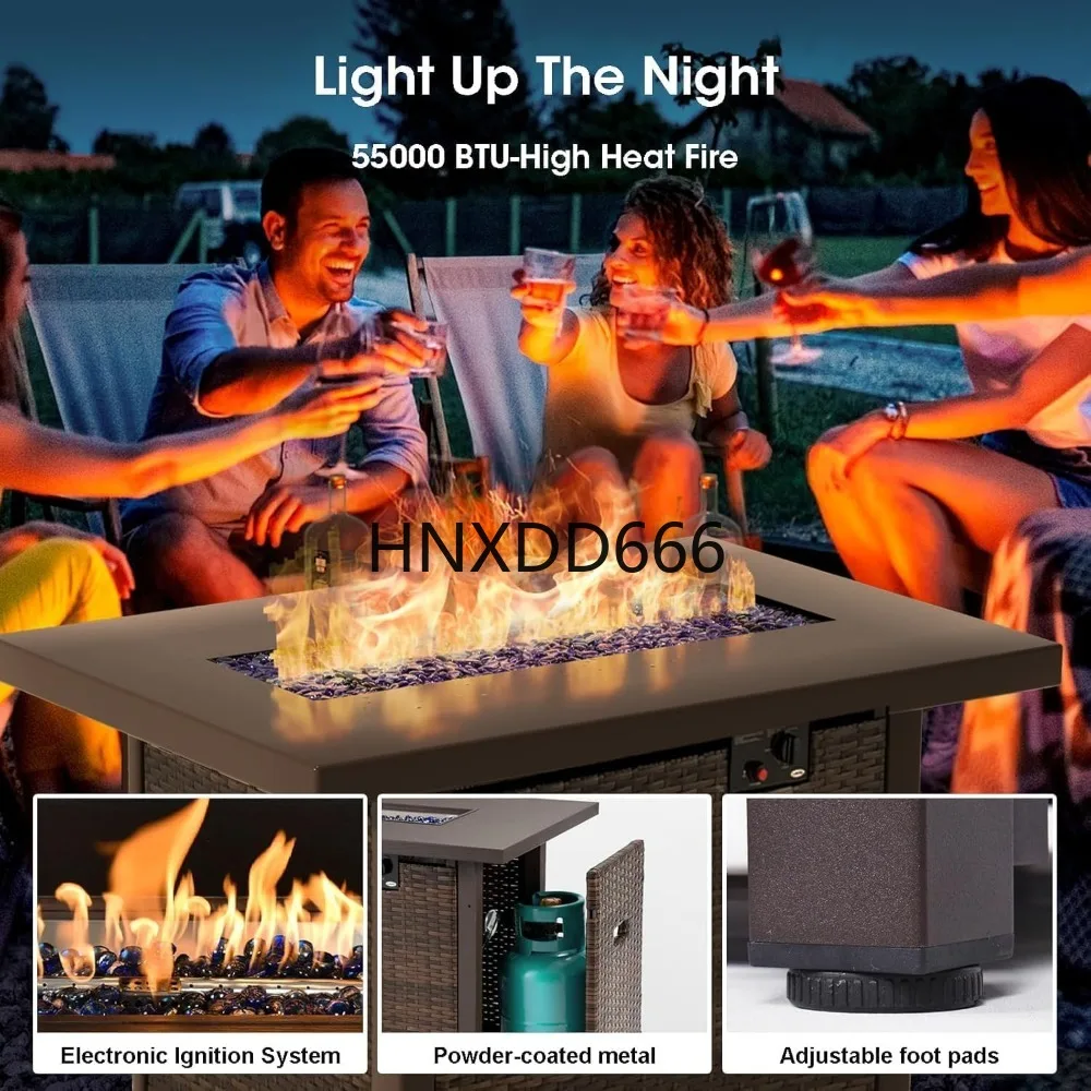 7-delige tuinmeubelset met vuu - Outdoor Furniture With Fire Pit recensie en prijs