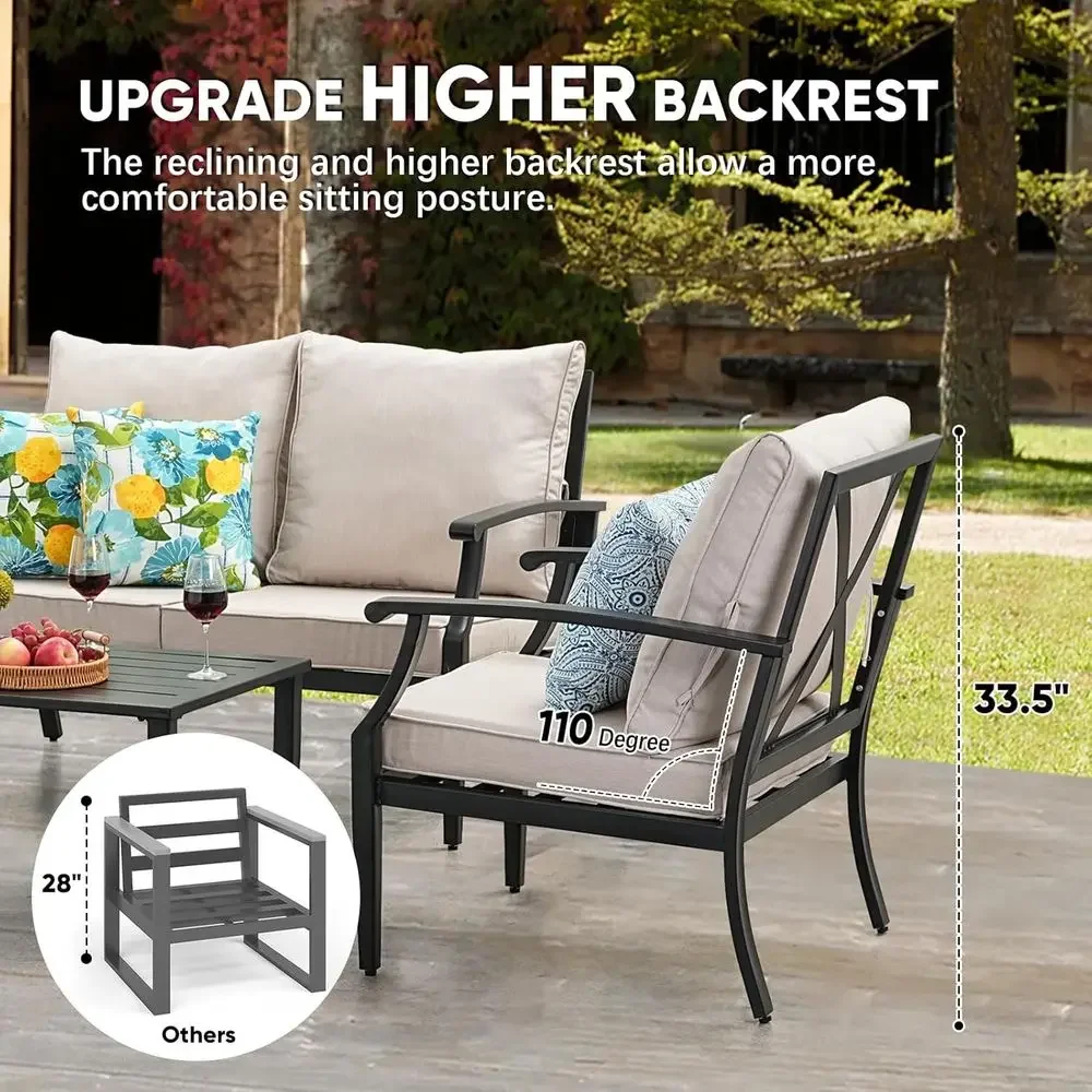4-delige tuinmeubelset: lovese - Outdoor Furniture Loveseat recensie en prijs