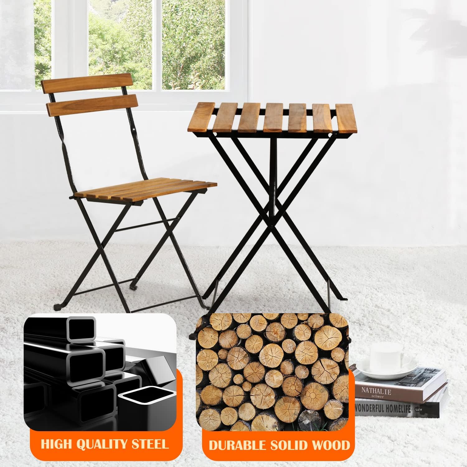 Natuurhouten 3-delige opvouwba - Outdoor Furniture Sofa recensie en prijs
