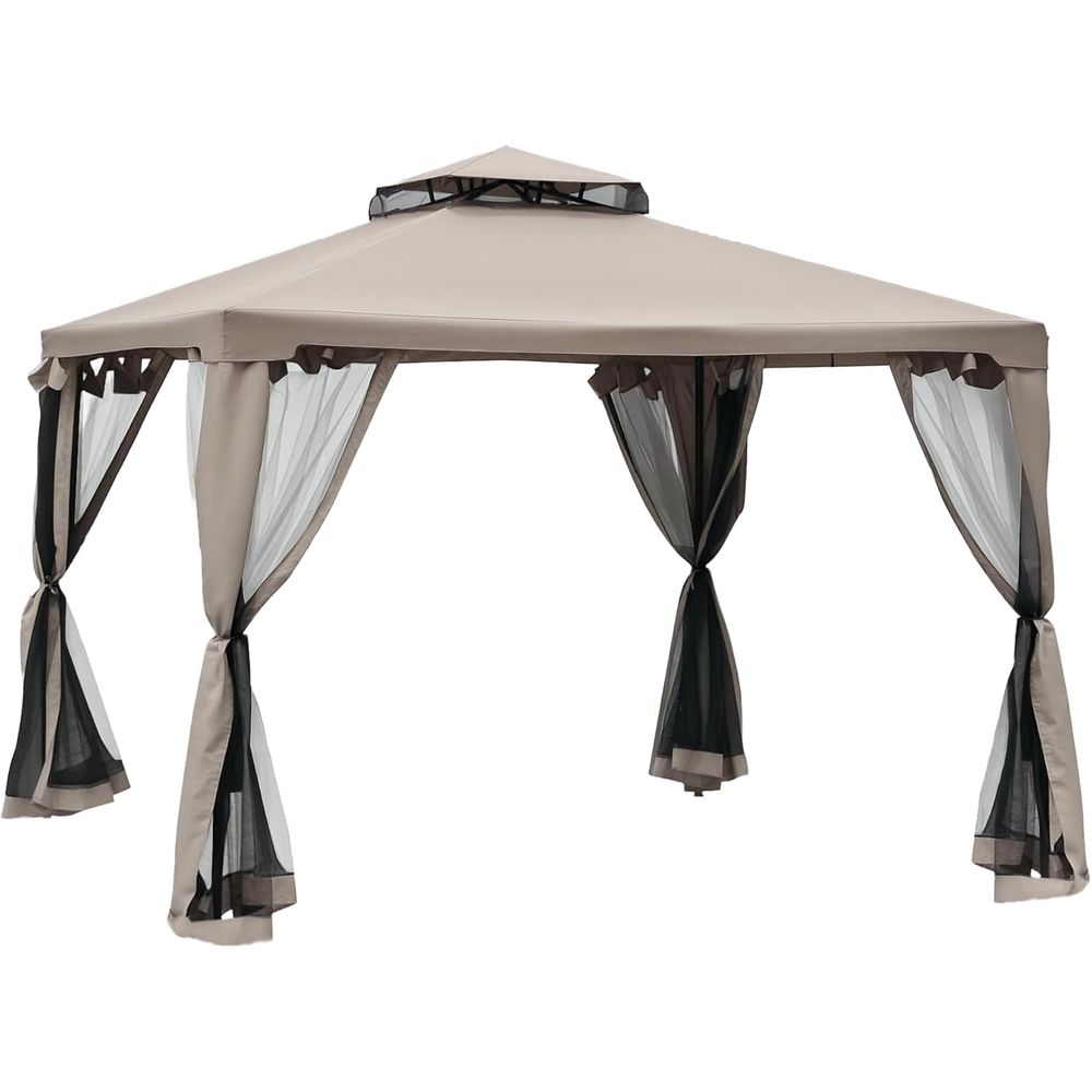 9,6' x 9,6' Patio Gazebo, buit - Outdoor Furniture Sofa recensie en prijs