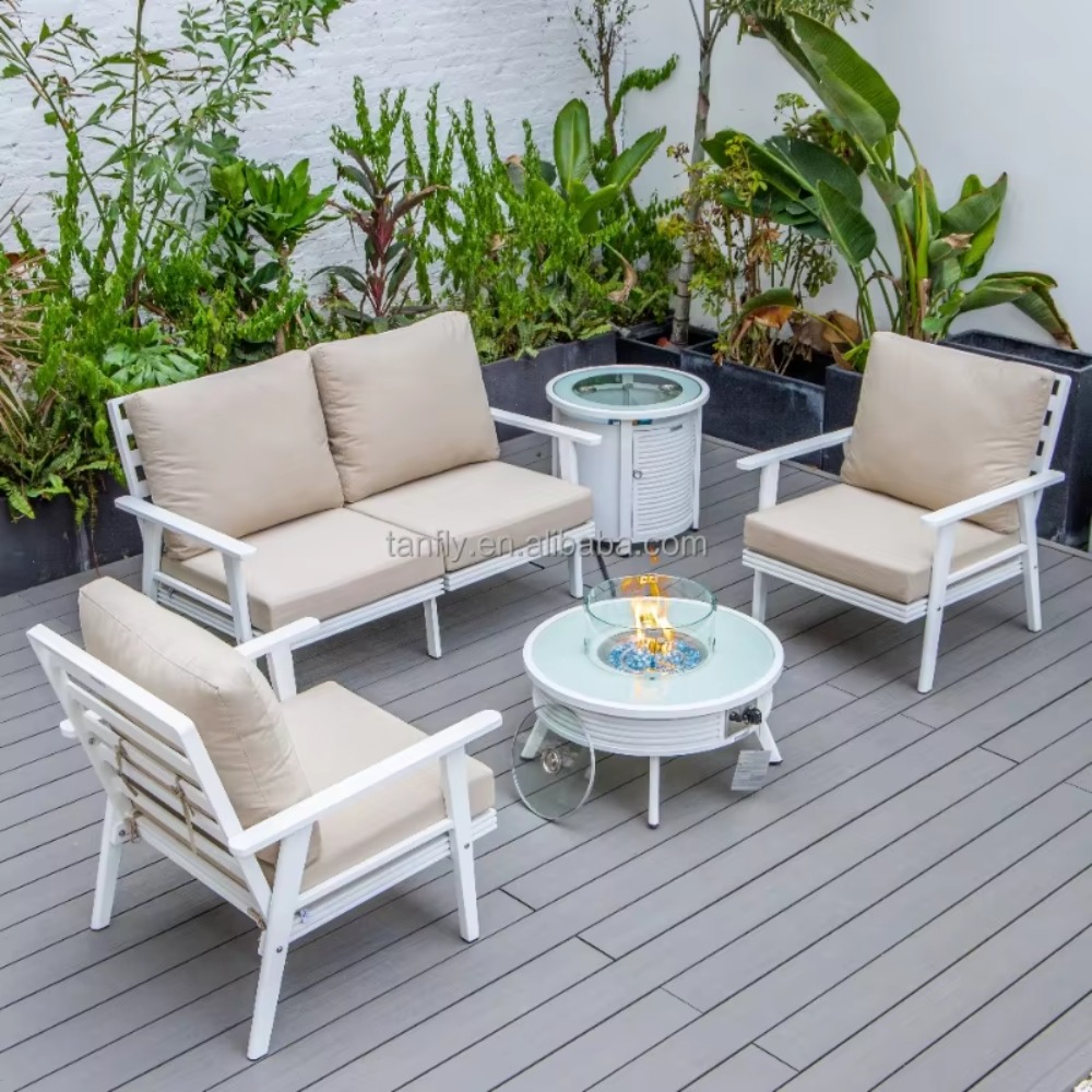 Villa Hotel Buitenmeubelenset  - Outdoor Furniture With Fire Pit recensie en prijs