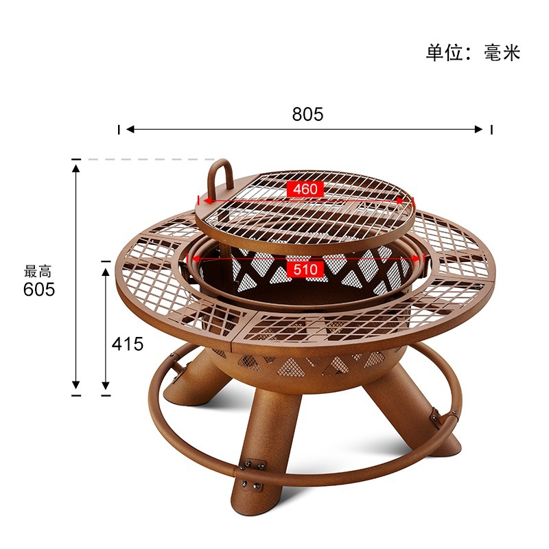 2026 Moderne Buitenhaard van S - Outdoor Furniture With Fire Pit recensie en prijs