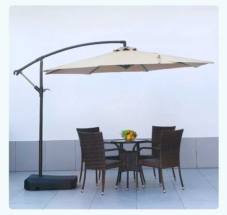 Moderne metalen buitenparasol, - Outdoor Furniture In Sale recensie en prijs
