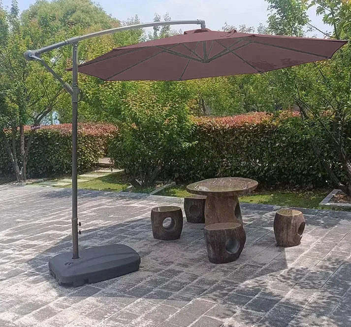 Moderne metalen buitenparasol, - Outdoor Furniture In Sale recensie en prijs