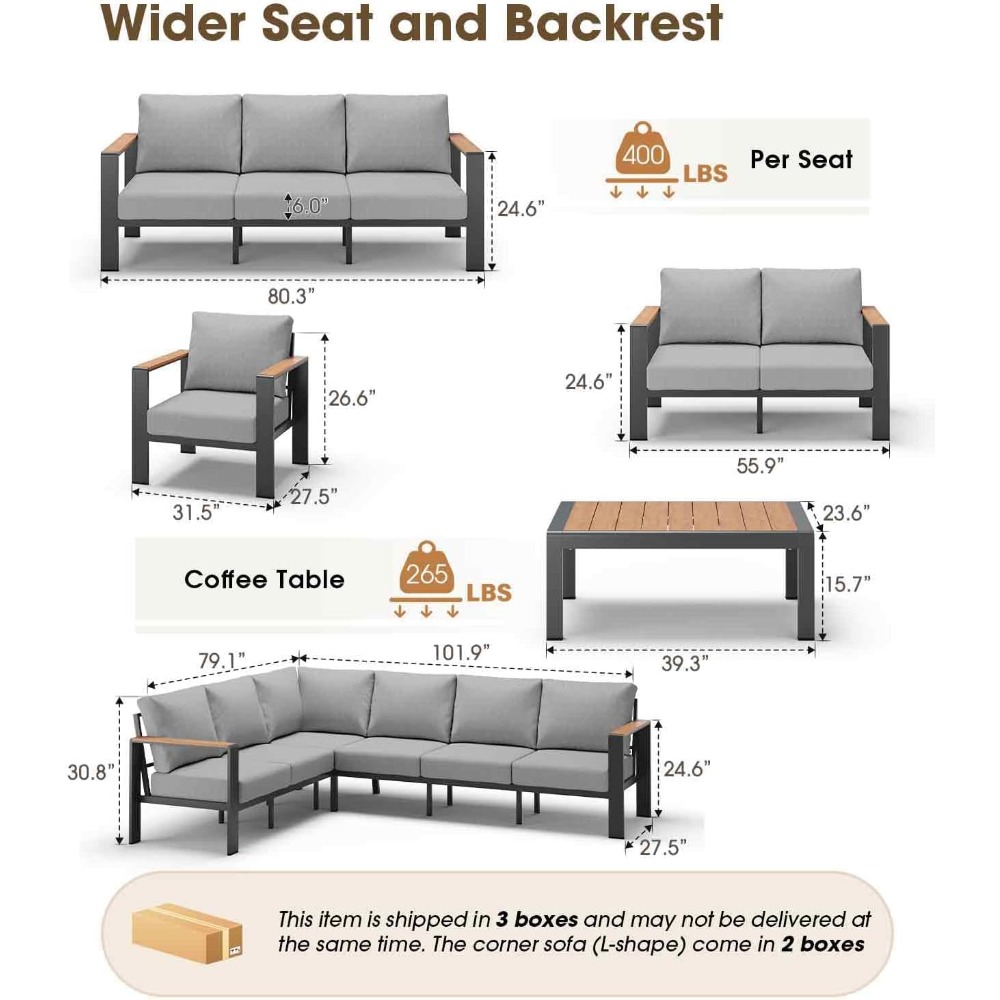 USA Stock Aluminium Tuinmeubel - Outdoor Furniture In Sale recensie en prijs