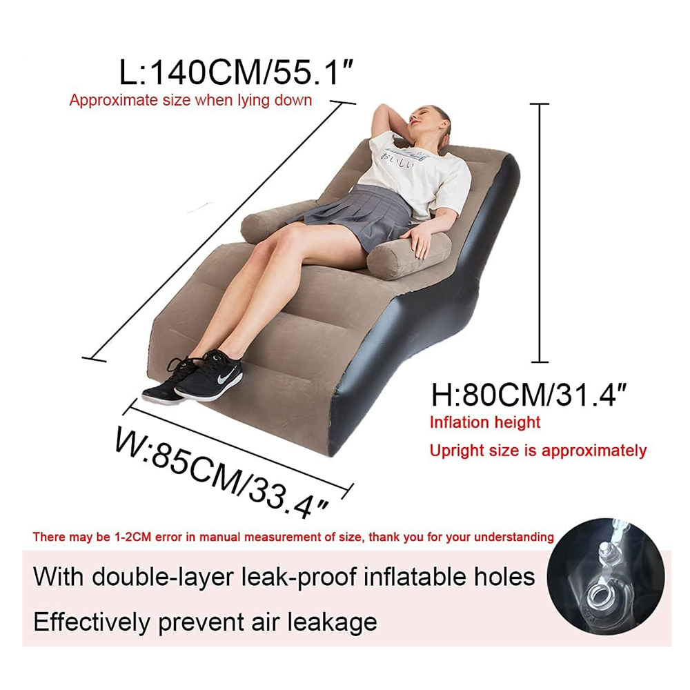 Opvouwbare luie bank, opblaasb - Outdoor Furniture Lounge Chair recensie en prijs
