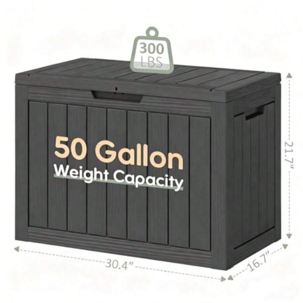 50 Gallon Buitenopslagbox Wate - Outdoor Furniture Pillows recensie en prijs