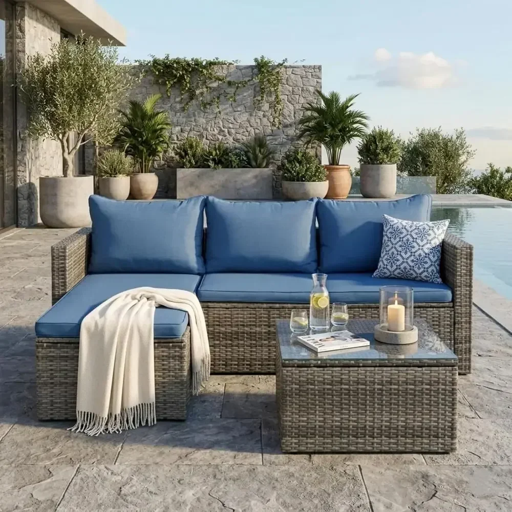 4-delige buitenmeubelset van w - Outdoor Furniture With Fire Pit recensie en prijs