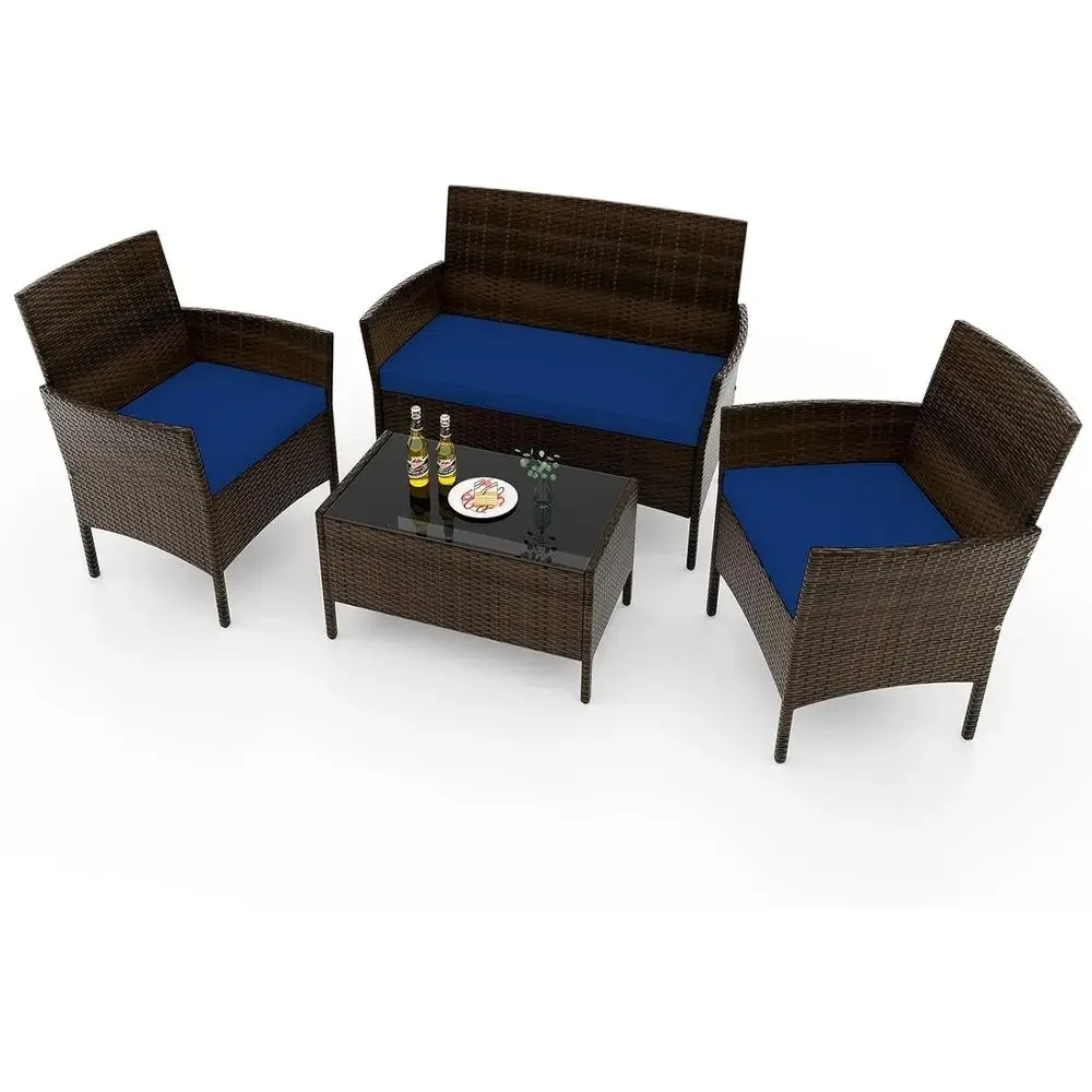 4-delige tuinmeubelset - Riete - Outdoor Furniture Loveseat recensie en prijs